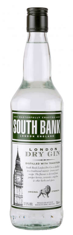 Джин South Bank London Dry Gin, Burlington Drinks Company, 1&nbsp;л.