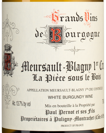 Мерсо Бланьи Премье Крю Ла Пьес су ле Буа, Домен Поль Перно э Фис19312