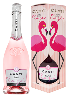 Игристое вино Canti Rose в подарочной упаковке