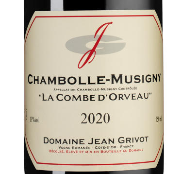 Шамболь-Мюзиньи Ля Комб д'Орво, Домен Жан Гриво20603