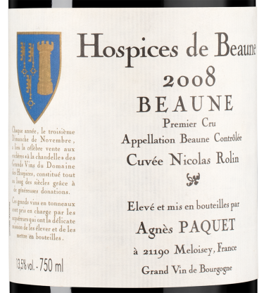 Бон Премье Крю Оспис де Бон Кюве Николя Ролен, Домен Аньес Паке20753