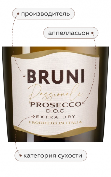 Просекко Экстра Драй, Бруни21389