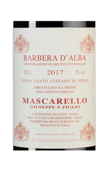 Барбера д'Альба Супериоре Санто Стефано ди Перно, Джузеппе Маскарелло26172