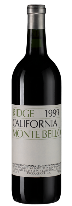 Вино Monte Bello, Ridge Vineyards, 1999&nbsp;г.