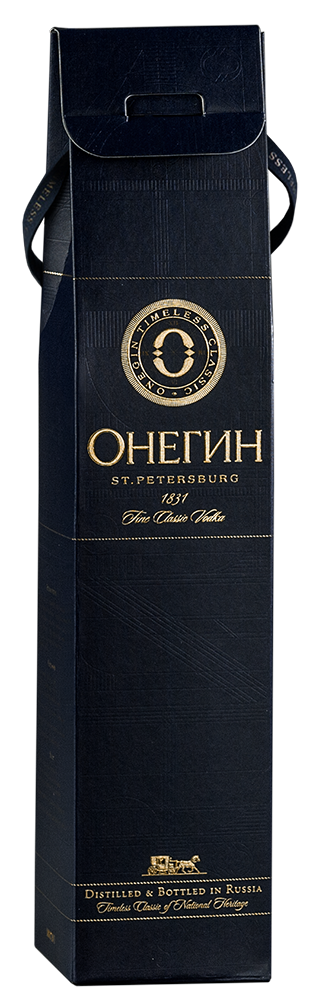 Водка Онегин в подарочной упаковке, 0.5&nbsp;л.1987