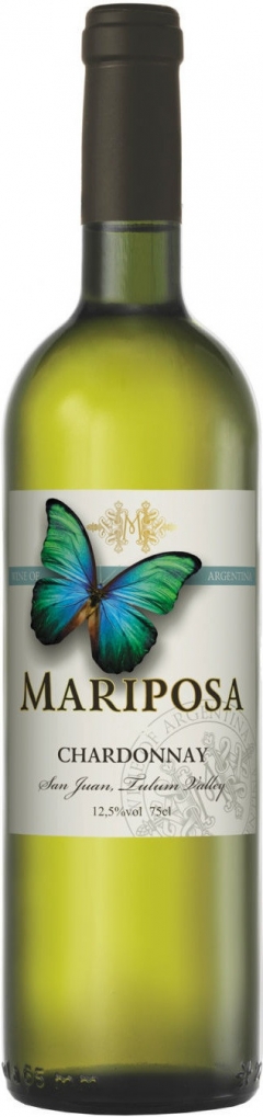 Вино "Mariposa" Chardonnay, 2017, 0.75 л