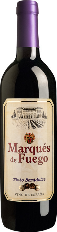 Вино "Marques de Fuego" Tinto Semidulce, 0.75 л3836