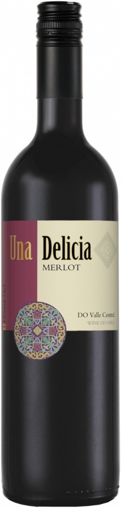 Вино Vinedos Puertas, "Una Delicia" Merlot, Valley Central DO, 2017, 0.75 л