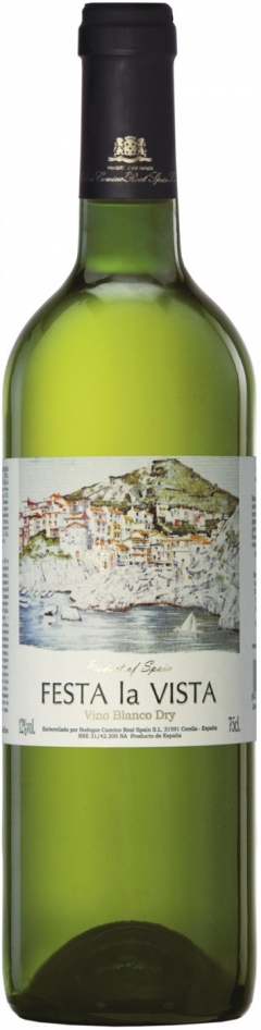 Вино Bodegas Camino Real, "Festa la Vista" Blanco Dry, 0.75 л