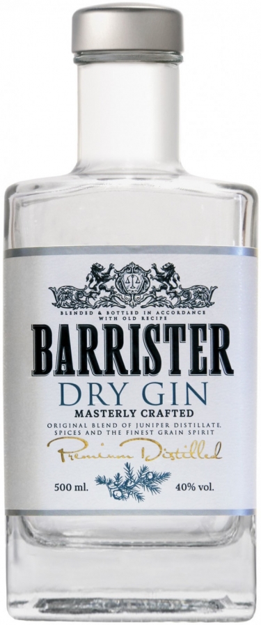 Джин "Barrister" Dry Gin, 0.5 л3934