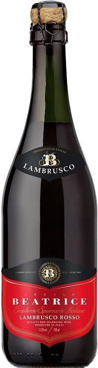 Игристое вино "Angelo Beatrice" Lambrusco Rosso, 0.75 л