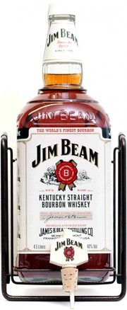 Виски Jim Beam, with Pouring Stand, gift box, 3 л4028