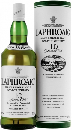 Виски "Laphroaig" Malt 10 years old, with box, 0.7 л