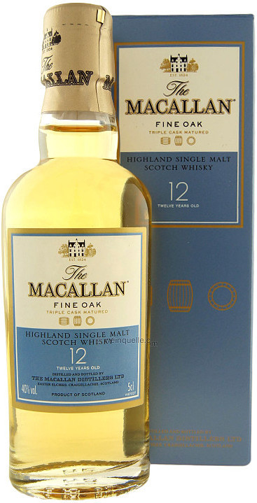 Виски Macallan Fine Oak 12 Years Old, with box, 0.05 л4071