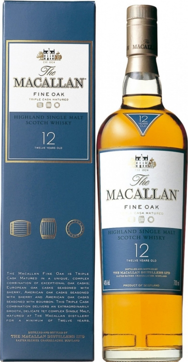 Виски Macallan "Fine Oak" 12 Years Old, with box, 0.7 л4073