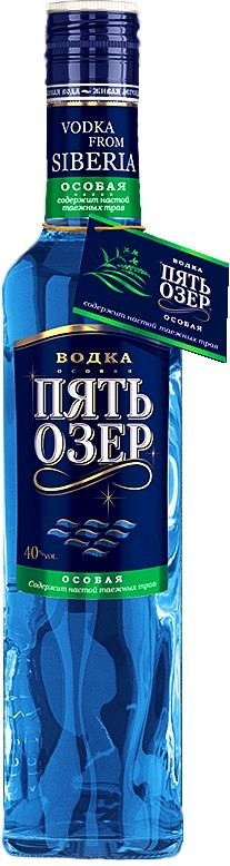 Водка "Пять Озер" Особая, 0.25 л4149