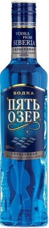 Водка "Пять Озер" Серебряная, 0.25 л4152