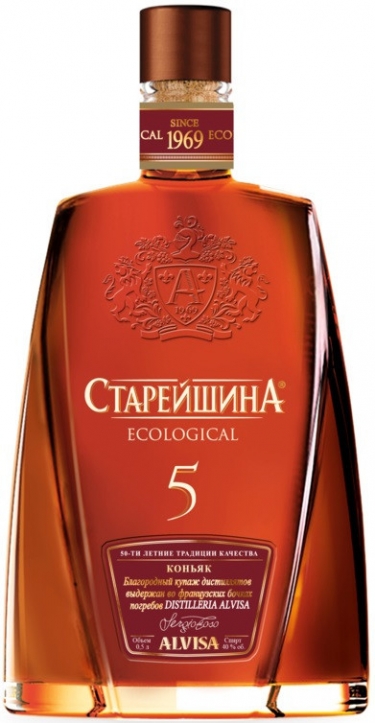 Коньяк "Старейшина" Пятилетний, 0.5 л4232