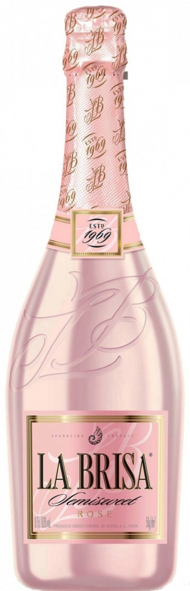 Игристое вино "La Brisa" Rose Semi-Sweet, 0.75 л4306