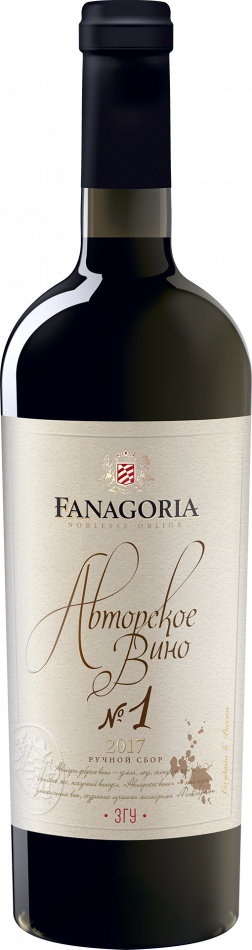 Вино Fanagoria, "Avtorskoe Vino" №1, 750 мл4543