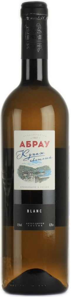 Вино "Абрау" Купаж светлый, 0.75 л4565