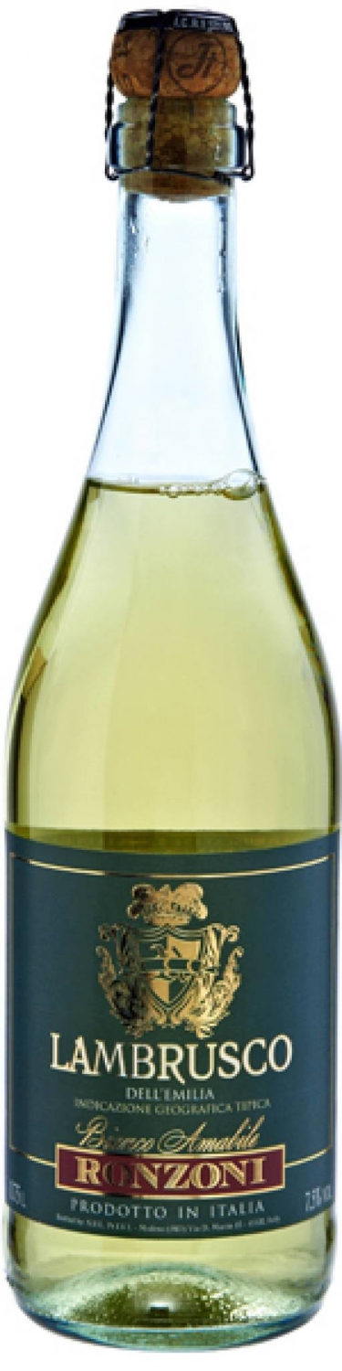 Игристое вино "Lambrusco" Dell Emilia Ronzoni, Bianco, IGT, 0.75 л4569