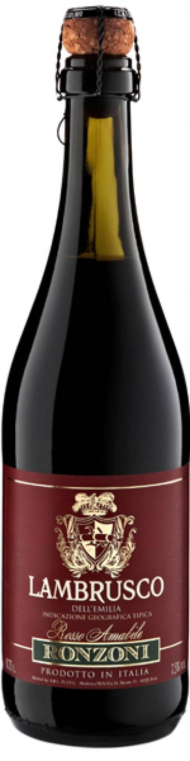 Игристое вино "Lambrusco" Dell Emilia Ronzoni, Rosso, IGT, 0.75 л4571