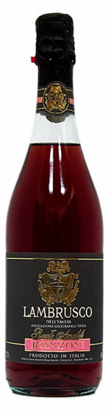 Игристое вино "Lambrusco" Dell Emilia Ronzoni, Rosato, IGT, 0.75 л4573