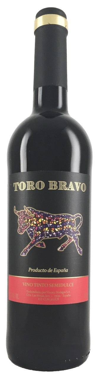 Вино "Toro Bravo" Tinto Semidulce, 0.75 л4644