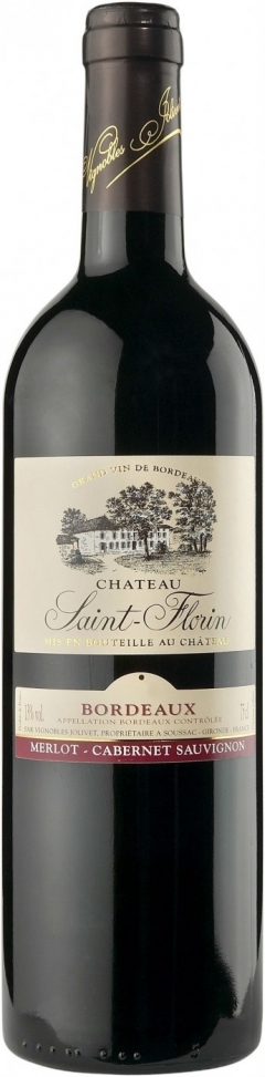 Вино "Chateau Saint-Florin" Rouge, Bordeaux AOC, 0.75 л