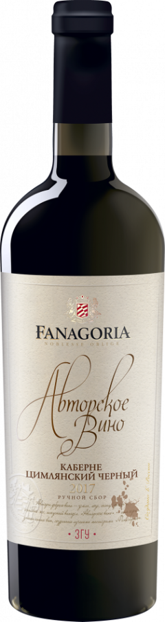 Вино Fanagoria, "Avtorskoe Vino" Cabernet-Tsimlyansky Cherny, 750 мл