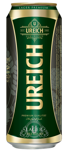 Пиво "Ureich" Lager Premium, 0.5 л