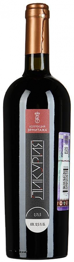 Вино Ликурия Коллекция Эрмитажа геог. наим. красное сухое 0,75л 12,5%