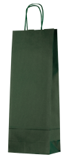 Подарочный пакет зеленый на одну бутылку27034